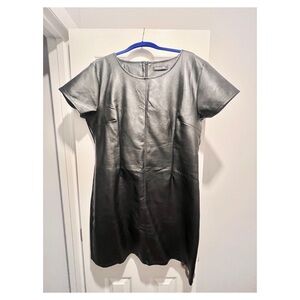 Boohoo Black Faux Leather Dress